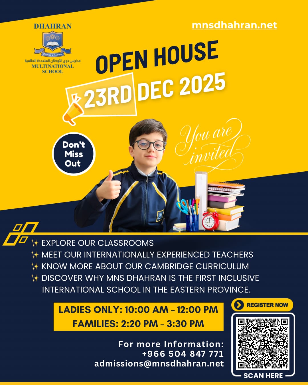 Open House at Multinational School Dhahran