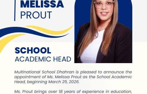 Welcoming Ms Melissa Prout – Academic Head at MNS Dhahran