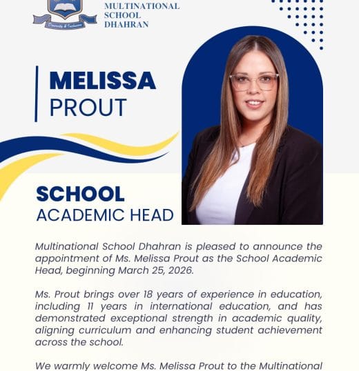 Welcoming Ms Melissa Prout – Academic Head at MNS Dhahran